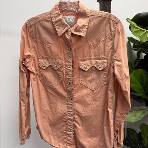 Tecovas Women's Peach Button Down Shirt